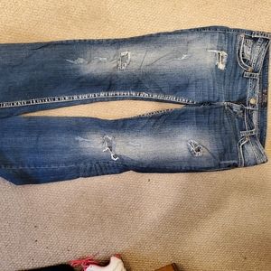 Silver brand Distressed jeans women's size 33/33